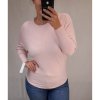 Svetr tenký netopýří dlouhý rukáv dámský (M/L ONE SIZE) ITALSKÁ MÓDA IMW21247/DR (Velikost M/L, Barva Černá)