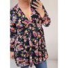 Šaty elegantní dlouhý rukáv dámské (S/M ONE SIZE) ITALSKÁ MÓDA IMWA21539/DR (Velikost S/M/L, Barva Černá)