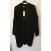 Cardigan pletený dlouhý rukáv dámský nadrozměr (2XL/3XL ONE SIZE) ITALSKÁ MÓDA IM821026 (Barva Černá)