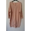 Šaty pletené dlouhý rukáv dámský nadrozměr (3XL/4XL ONE SIZE) ITALSKÁ MÓDA IM821028 (Velikost 3XL/4XL, Barva béžová)