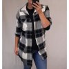 Košile prodloužená flanel dámská (S/L ONE SIZE) ITALSKá MóDA IM421FLAN/DR (Velikost S/M/L, Barva Černo-bílá)
