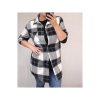Košile prodloužená flanel dámská (S/L ONE SIZE) ITALSKá MóDA IM421FLAN/DR