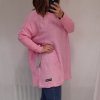 Šaty/Svetr prodloužený pletený dlouhý rukáv dámský nadrozměr (5XL/6XL ONE SIZE) ITALSKÁ MÓDA IMD21881/DR (Velikost 5XL/6XL, Barva Černá)