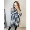 Šaty košilové dlouhý rukáv dámské (L/XL ONE SIZE) ITALSKá MóDA IM720518 (Velikost S/M/L, Barva bílá)