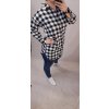Šaty košilové dlouhý rukáv dámské (L/XL ONE SIZE) ITALSKá MóDA IM720518 (Velikost S/M/L, Barva bílá)