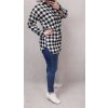 Šaty košilové dlouhý rukáv dámské (L/XL ONE SIZE) ITALSKá MóDA IM720518 (Velikost S/M/L, Barva bílá)