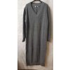 Šaty pletené dlouhý rukáv dámský nadrozměr (2XL/3XL ONE SIZE) ITALSKÁ MÓDA IM821201226 (Velikost 2XL/3XL, Barva Černá)