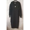 Šaty pletené dlouhý rukáv dámský nadrozměr (2XL/3XL ONE SIZE) ITALSKÁ MÓDA IM821201226 (Velikost 2XL/3XL, Barva Černá)