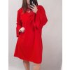 Šaty dlouhý rukáv dámské nadrozměr (3XL/4XL ONE SIZE) ITALSKÁ MÓDA IMWQ21211 (Velikost 3XL/4XL, Barva Černá)