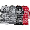 Šaty/svetr vánoční pletené dlouhý rukáv dámské (M/L ONE SIZE) ITALSKÁ MÓDA IMD212041 (Velikost M/L, Barva Černá)