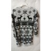 Šaty/svetr vánoční pletené dlouhý rukáv dámské (M/L ONE SIZE) ITALSKÁ MÓDA IMD212041 (Velikost M/L, Barva Černá)
