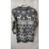 Šaty/svetr vánoční pletené dlouhý rukáv dámské (M/L ONE SIZE) ITALSKÁ MÓDA IMD212041 (Velikost M/L, Barva Černá)