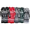 Šaty/svetr vánoční pletené dlouhý rukáv dámské (M/L ONE SIZE) ITALSKÁ MÓDA IMD212041 (Velikost M/L, Barva Černá)