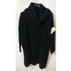 Svetr/Šaty dlouhý pletený s rolákem dlouhý rukáv dámský nadrozměr (3XL/4XL ONE SIZE) ITALSKÁ MÓDA IM4212773 (Velikost 3XL/4XL, Barva Černá)