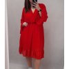 Šaty dlouhý rukáv dámské nadrozměr (XL/2XL ONE SIZE) ITALSKÁ MÓDA IMWQ21243