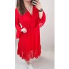 Šaty dlouhý rukáv dámské nadrozměr (XL/2XL ONE SIZE) ITALSKÁ MÓDA IMWQ21243 (Velikost XL/2XL, Barva Černá)