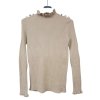 Svetr tenký dlouhý rukáv dámský (S/M ONE SIZE) ITALSKÁ MÓDA IMWA216909 (Velikost S/M/L, Barva bílá)