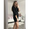Šaty elegantní společenské třpytivé dámské (S/M ONE SIZE) ITALSKÁ MÓDA IMWG218633 (Velikost S/M/L, Barva Černá)