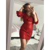 Šaty elegantní společenské třpytivé dámské (S/M ONE SIZE) ITALSKÁ MÓDA IMWG218633 (Velikost S/M/L, Barva Černá)