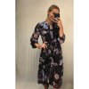 Šaty elegantní košilové dlouhý rukáv dámské (S/M ONE SIZE) ITALSKÁ MÓDA IMWK21397/DR (Velikost S/M/L, Barva modrá)