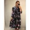 Šaty elegantní košilové dlouhý rukáv dámské (S/M ONE SIZE) ITALSKÁ MÓDA IMWK21397/DR (Velikost S/M/L, Barva modrá)