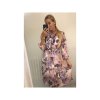 Šaty elegantní košilové dlouhý rukáv dámské (S/M ONE SIZE) ITALSKÁ MÓDA IMWK21397/DR (Velikost S/M/L, Barva modrá)