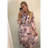 Šaty elegantní košilové dlouhý rukáv dámské (S/M ONE SIZE) ITALSKÁ MÓDA IMWK21397/DR (Velikost S/M/L, Barva modrá)