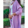 Cardigan pletený tenký dlouhý rukáv dámský (S/M/L ONE SIZE) ITALSKÁ MÓDA IMWK21609/DR (Barva tmavě béžová)