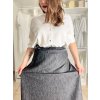 Sukně teplá dlouhá dámská (S/M/L ONE SIZE) ITALSKÁ MÓDA IM7211044/DUR (Velikost M/L, Barva vínová)