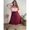 Sukně teplá dlouhá dámská (S/M/L ONE SIZE) ITALSKÁ MÓDA IM7211044/DUR (Velikost M/L, Barva vínová)