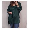Košile oversize dlouhý rukáv dámské (2XL/3XL ONE SIZE) ITALSKÁ MÓDA IMWB22109 (Velikost 2XL/3XL, Barva červená)