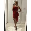 Šaty elegantní na ramínka dámské (S/M ONE SIZE) ITALSKÁ MÓDA IMWG218644 (Velikost S/M/L, Barva Černá)