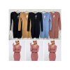 Šaty dlouhý rukáv dámské (S/M ONE SIZE) ITALSKÁ MÓDA IMWG21G20024 (Velikost S/M/L, Barva hnědá camel)