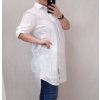 Košile oversize dlouhý rukáv dámské nadrozměr (2XL/3XL OEŇE SIZE) ITALSKÁ MODA IMD22062/DR