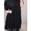 Šaty krajkové 3/4 rukáv dámské (L/XL ONE SIZE) ITALSKÁ MÓDA IM422286/DR (Velikost S/M/L, Barva bílá)