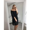 Šaty krajkové 3/4 rukáv dámské (L/XL ONE SIZE) ITALSKÁ MÓDA IM422286/DR (Velikost S/M/L, Barva bílá)
