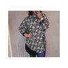 Tunika dlouhý rukáv dámská (L/XL ONE SIZE) ITALSKá MóDA IM4211505/DR (Velikost S/M/L, Barva květovaná)