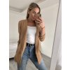Sako elegantní dlouhý rukáv dámské (S/M ONE SIZE) ITALSKÁ MÓDA IMWB22635/DR (Velikost S/M/L, Barva červená)
