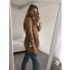 Sako elegantní dlouhý rukáv dámské (S/M ONE SIZE) ITALSKÁ MÓDA IMWB22635/DR (Velikost S/M/L, Barva červená)