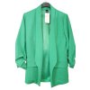 Sako elegantní dlouhý rukáv dámské (S/M ONE SIZE) ITALSKÁ MÓDA IMWB22635/DR (Velikost S/M/L, Barva červená)