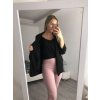 Sako elegantní dlouhý rukáv dámské (S/M ONE SIZE) ITALSKÁ MÓDA IMWB22635/DR (Velikost S/M/L, Barva červená)
