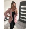 Sako elegantní dlouhý rukáv dámské (S/M ONE SIZE) ITALSKÁ MÓDA IMWB22635/DR (Velikost S/M/L, Barva červená)