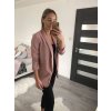 Sako elegantní dlouhý rukáv dámské (S/M ONE SIZE) ITALSKÁ MÓDA IMWB22635/DR (Velikost S/M/L, Barva červená)