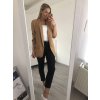 Sako elegantní dlouhý rukáv dámské (S/M ONE SIZE) ITALSKÁ MÓDA IMWB22635/DR (Velikost S/M/L, Barva červená)