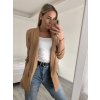 Sako elegantní dlouhý rukáv dámské (S/M ONE SIZE) ITALSKÁ MÓDA IMWB22635/DR (Velikost S/M/L, Barva červená)