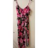 Šaty dlouhé letní na ramínkách dámské (S/M ONE SIZE) ITALSKÁ MÓDA IMWD215719/DR (Velikost S/M/L, Barva Černá)