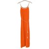 Šaty šifonové dlouhé letní na ramínkách dámské (S/L ONE SIZE) ITALSKá MóDA IMD22148/DR (Velikost M/L, Barva zelená mintova)