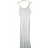 Šaty šifonové dlouhé letní na ramínkách dámské (S/L ONE SIZE) ITALSKá MóDA IMD22148/DR (Velikost M/L, Barva zelená mintova)