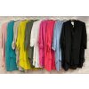 Košile 3/4 dlouhý rukáv dámská (3XL/4XL ONE SIZE) ITALSKá MóDA IM421LINEA (Velikost 3XL/4XL, Barva Černá)