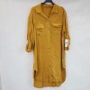 Šaty košilové 3/4 dlouhý rukáv dámské (XL/2XL ONE SIZE) ITALSKÁ MÓDA IM421087/DR (Velikost XL/2XL, Barva červená)